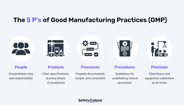 the 5 Main Components of Good Manufacturing Practice