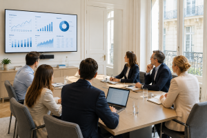 directeurs en réunion autour d'une table