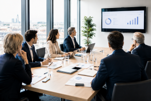 réunion de board comité stratégique avec investisseurs