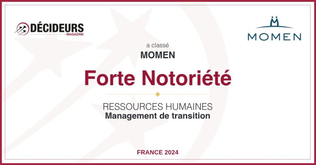 leaders league ressources humaines management de transition cabinet france 2024 MOMEN distinction